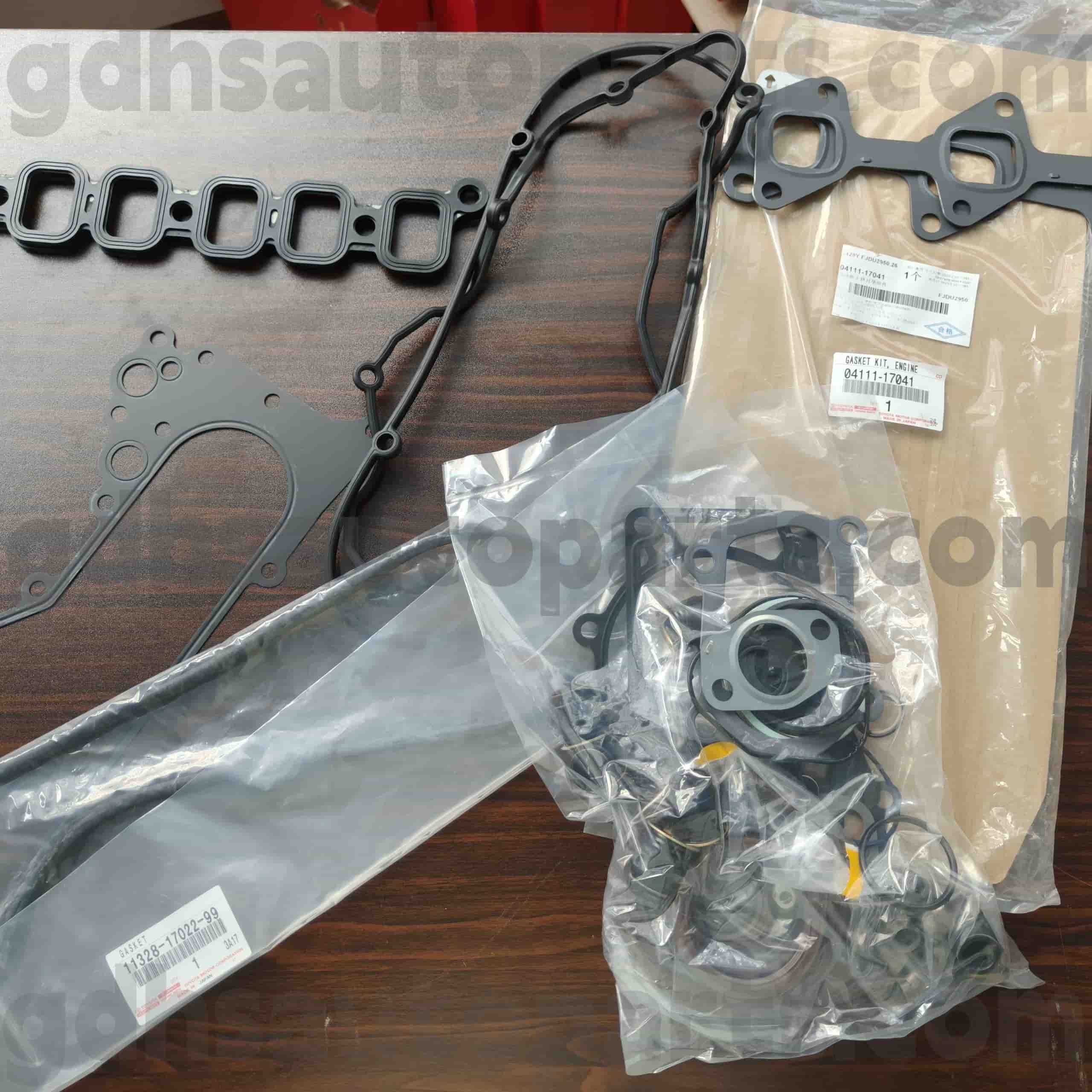 04111-17041 Toyota Genuine Parts Engine Revistão Kit para Land Cruiser, Coaster, Land Cruiser Van