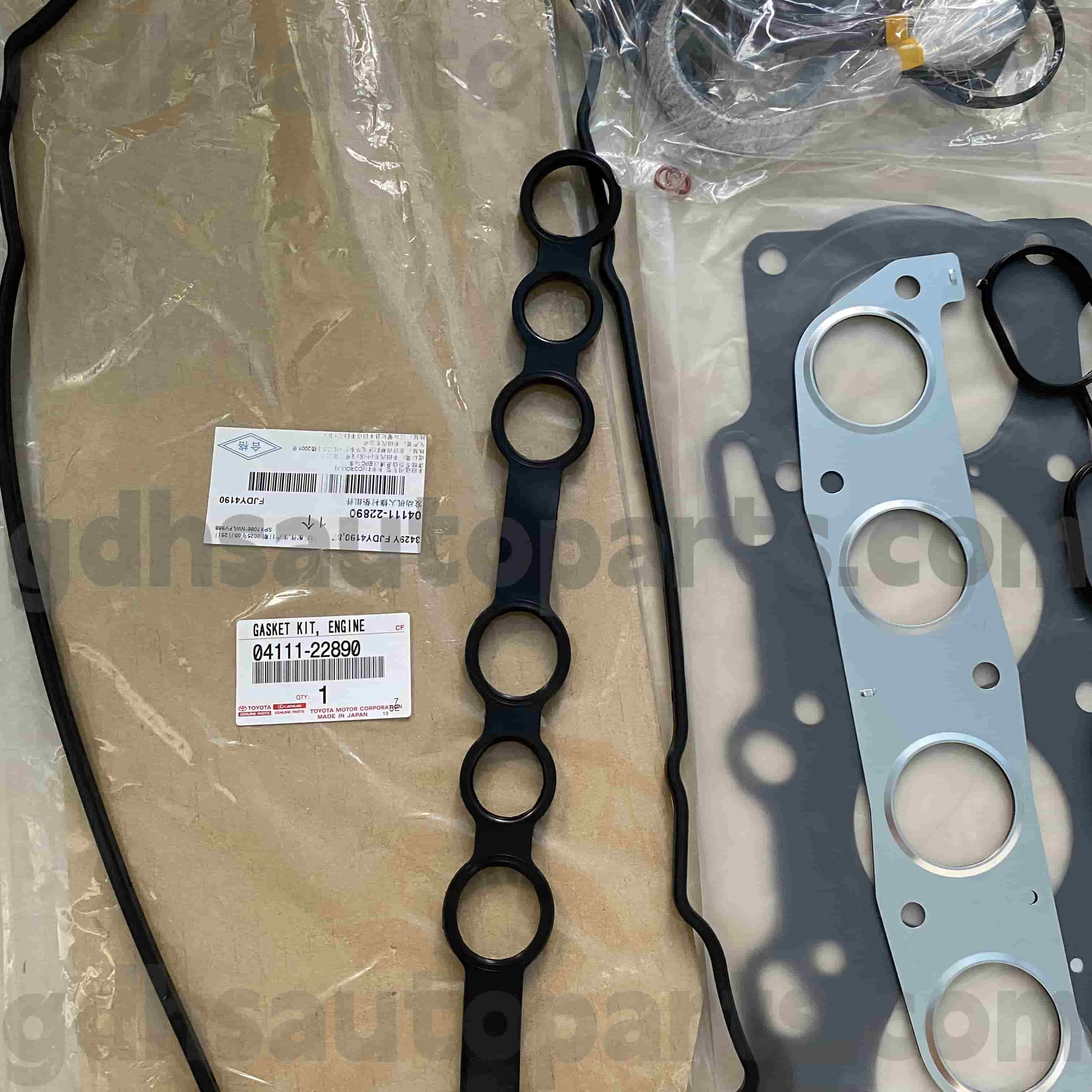 04111-22890 Toyota Genuine Parts Engine Revistão Kit para Corolla