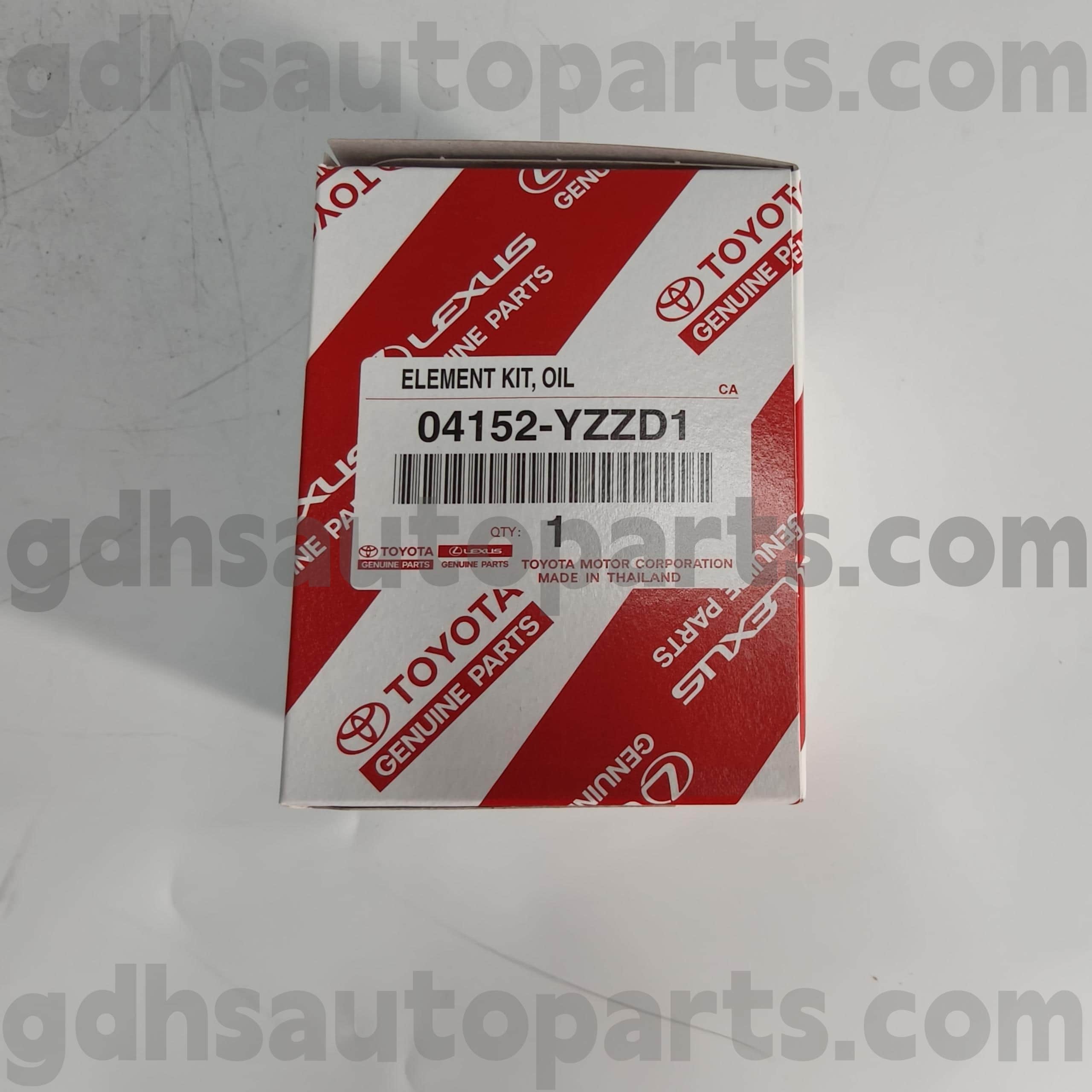 04152-YZZD1 Filtro de óleo de peças genuínas Toyota para chassi no. ASU40 GSU45