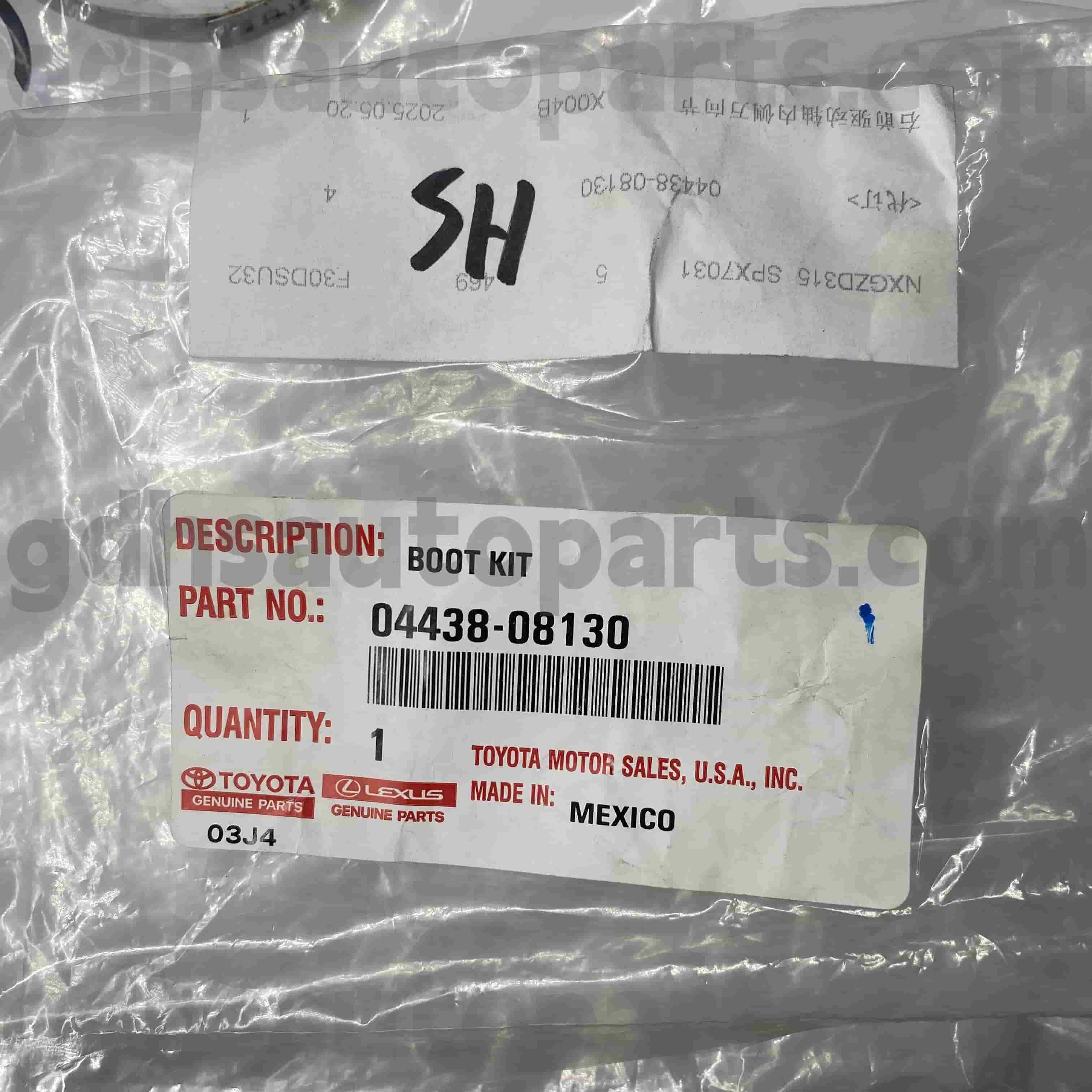 04428-08130 Toyota Genuine Parts CV Boot para chassi no. GSV40/60 GSL3#