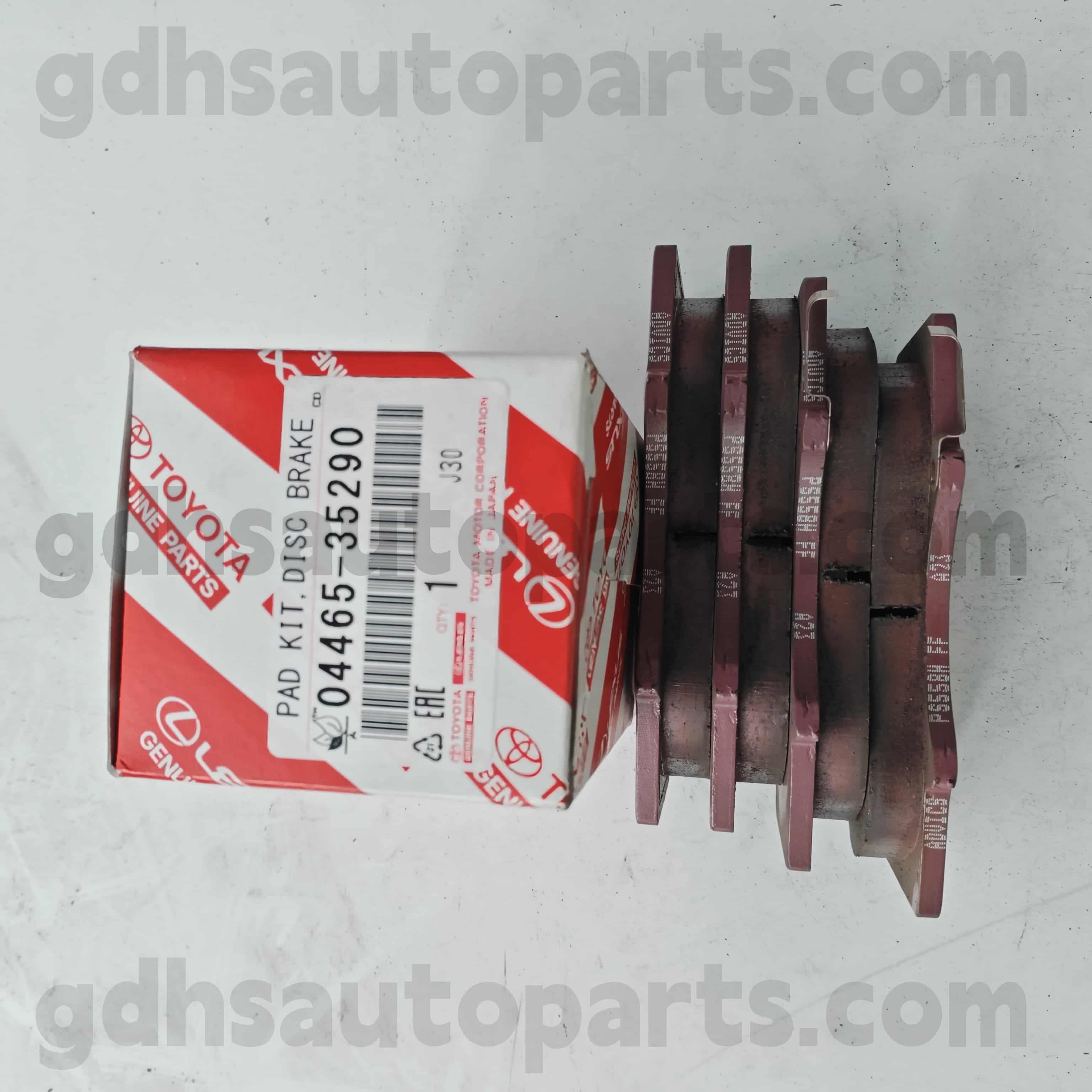 04465-35290 TOYOTA PECES GENUINAS PAT FRENTE PAT POM CRUÍDO LAND PRADO 、 FORTUNER 、 FJ Cruiser 、 Hilux 、 sequoia chassis No.Grj12#, Kdj120, Kzj120, LJ12#, RZJ12#, Trj12#