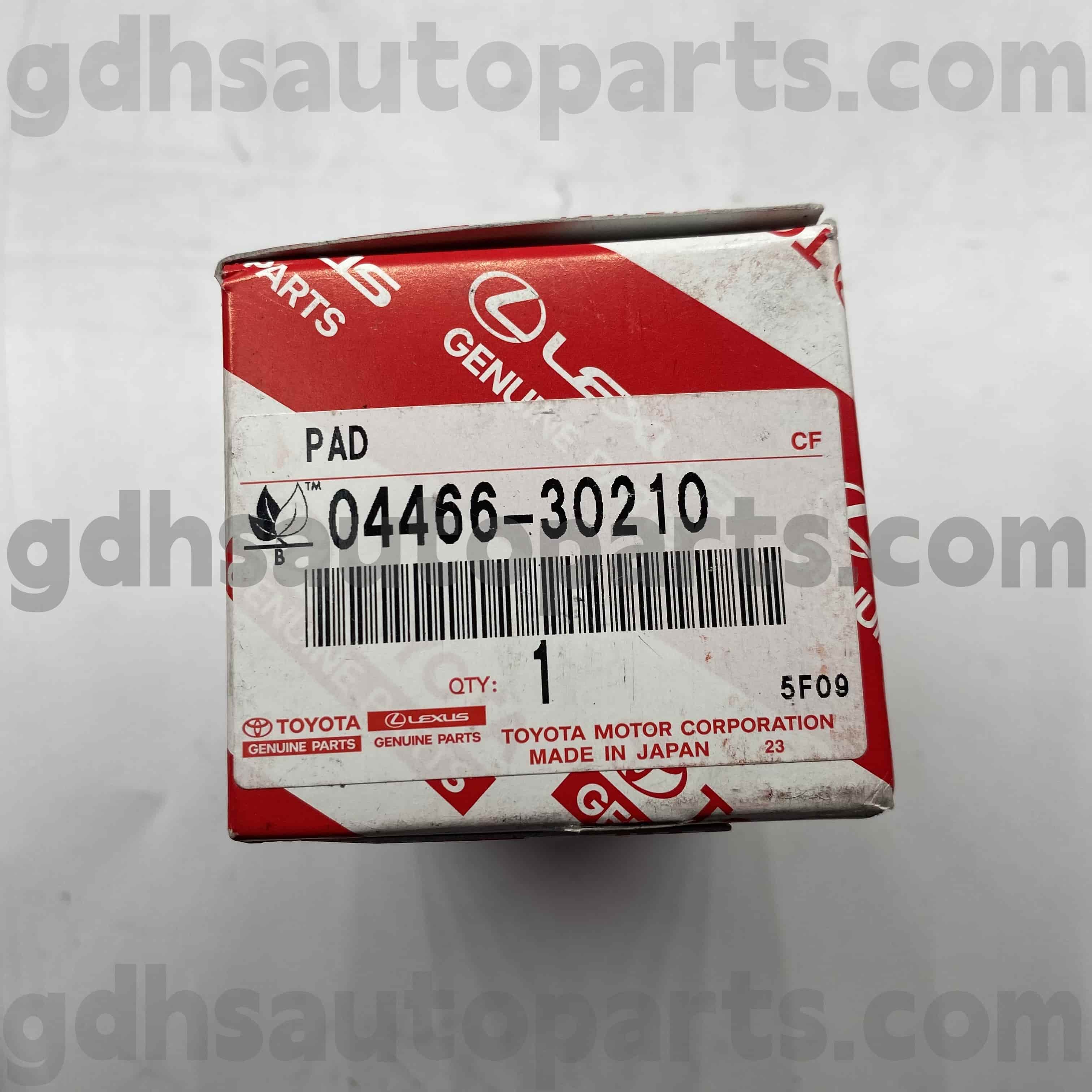04466-30210 Toyota Peças genuínas pastilhas de freio traseiro para Reiz, Crown/Majesta, Lexus GS Series Chassis no. GRS182 GRX122