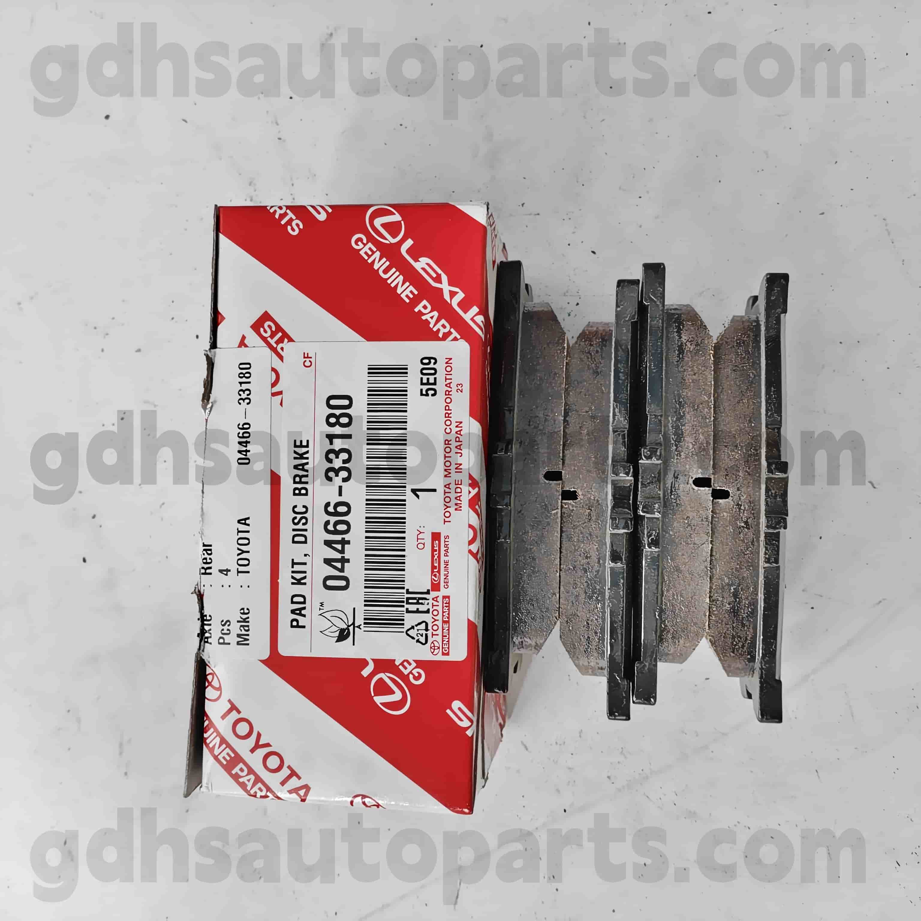 04466-33180 TOYOTA PEÇAS GENUINAS PAT IMPORTANTE TRASEIRA PARA CAMRY 、 LEXUS ES240/350 CHASSIS NO. AHV40..JPP