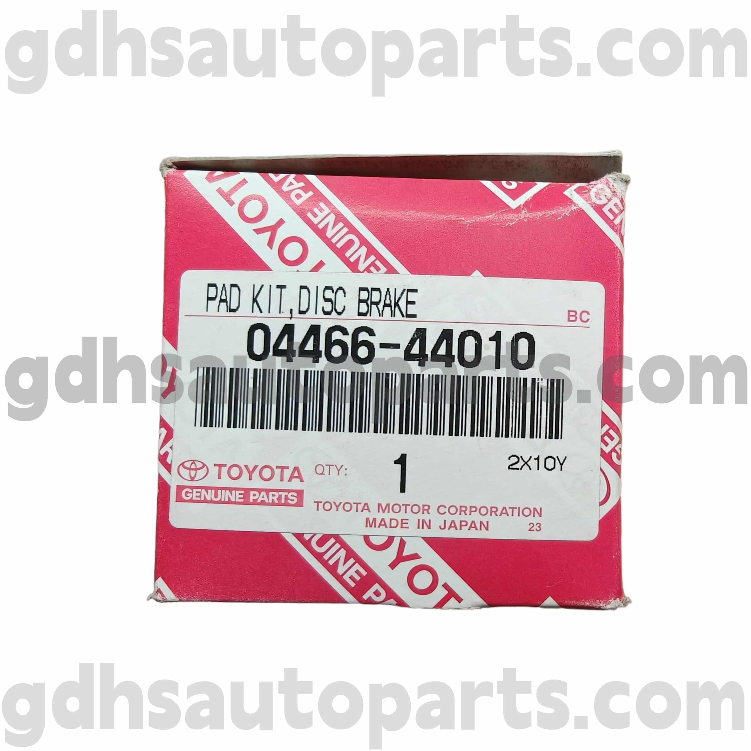 04466-44010 Toyota Peças genuínas pastilhas de freio traseiro para ISIS, piquenique/Avensis verso, chassi Noah no. ACR30