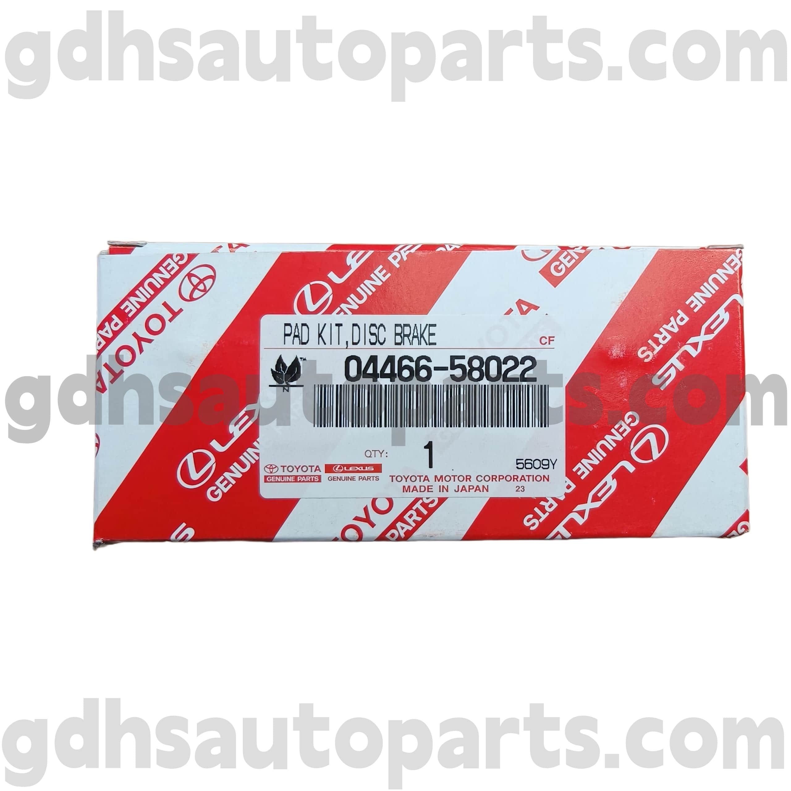 04466-58022 Toyota Peças genuínas pastilhas de freio traseiro para chassi Alfard/Vellfire/HV no. GGH30