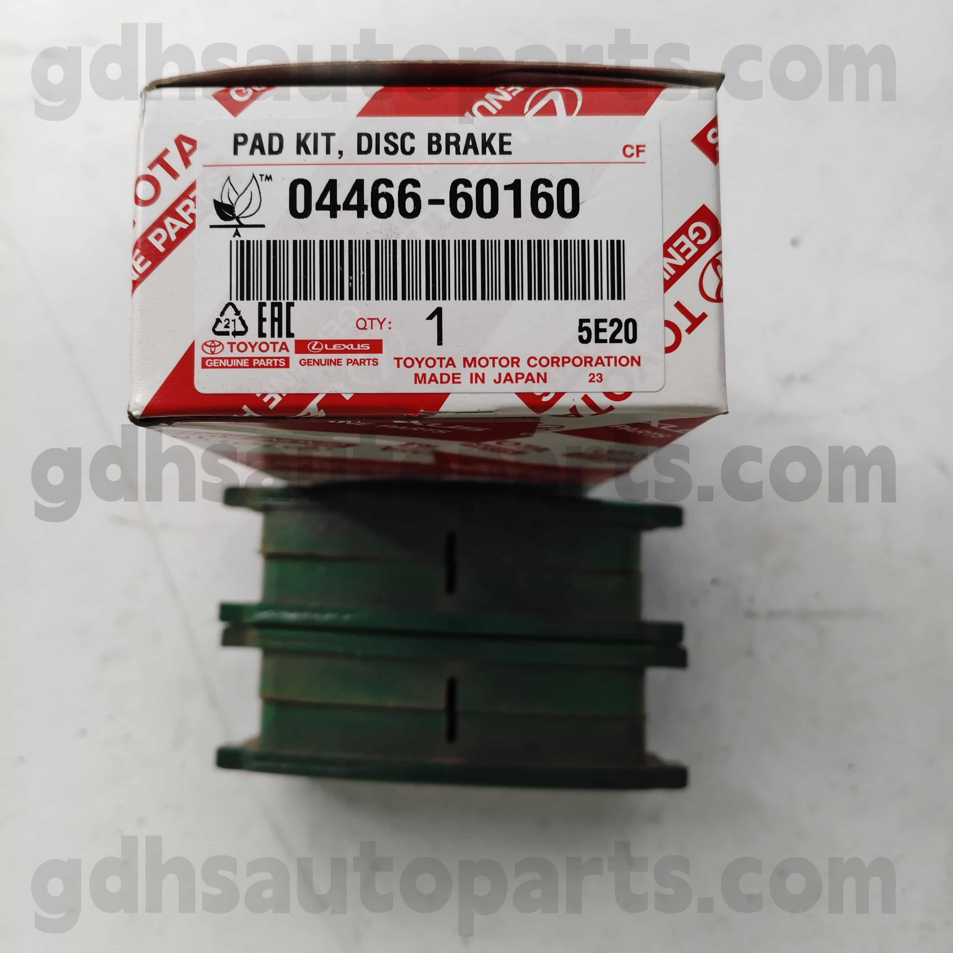 04466-60160 TOYOTA PEÇAS GENUINAS PAT FREIO TRASEIRA PACOTA PARA CRIERD LAND 、 LX450D/460/570 CHASSIS NO. URJ202