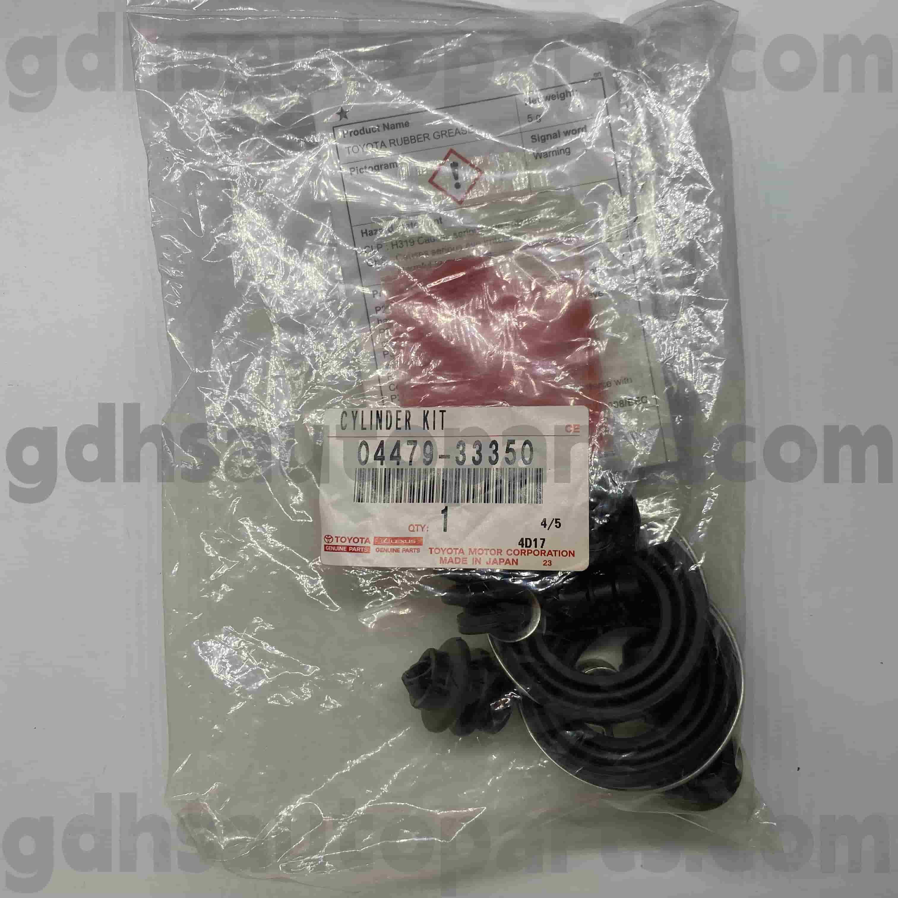 04479-33350 Toyota Partes genuínas Kit de reparo do cilindro traseiro do freio traseiro para Harrier/Hybrid, RAV4, Mark x Zio Chassis no. ACV40 GSV40 ACA3# AS