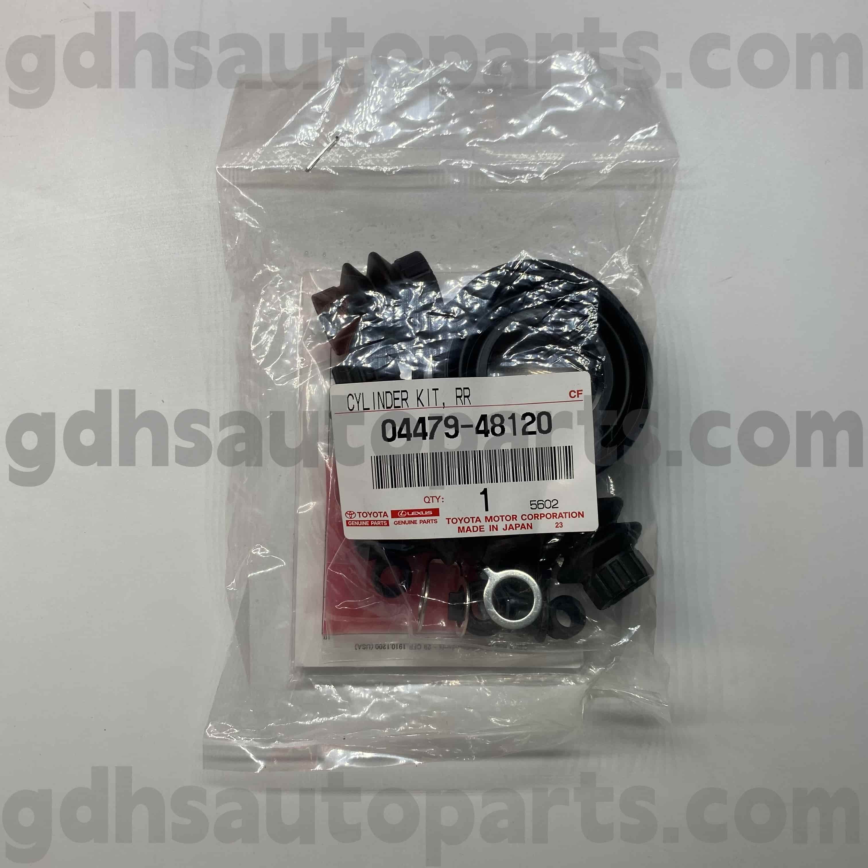 04479-48120 Toyota Partes genuínas Kit de reparo do cilindro traseiro do freio traseiro para o chassi Highlander (JPP) no. GSU4Z