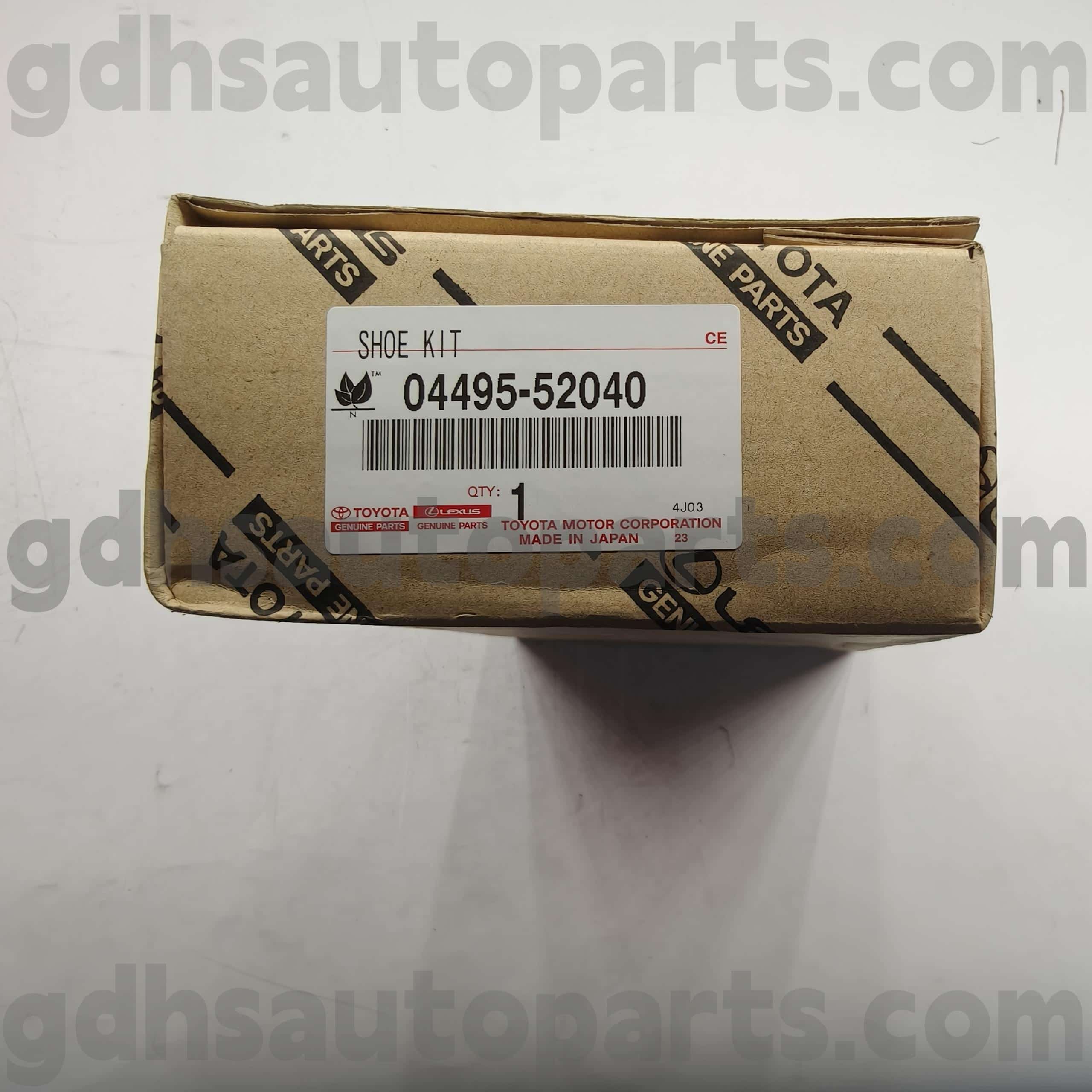 04495-52040 Toyota Genuine Parts Pachots de freio para Celica, Toyota XA, Chassis Platz no. AXP4# ZZE12#