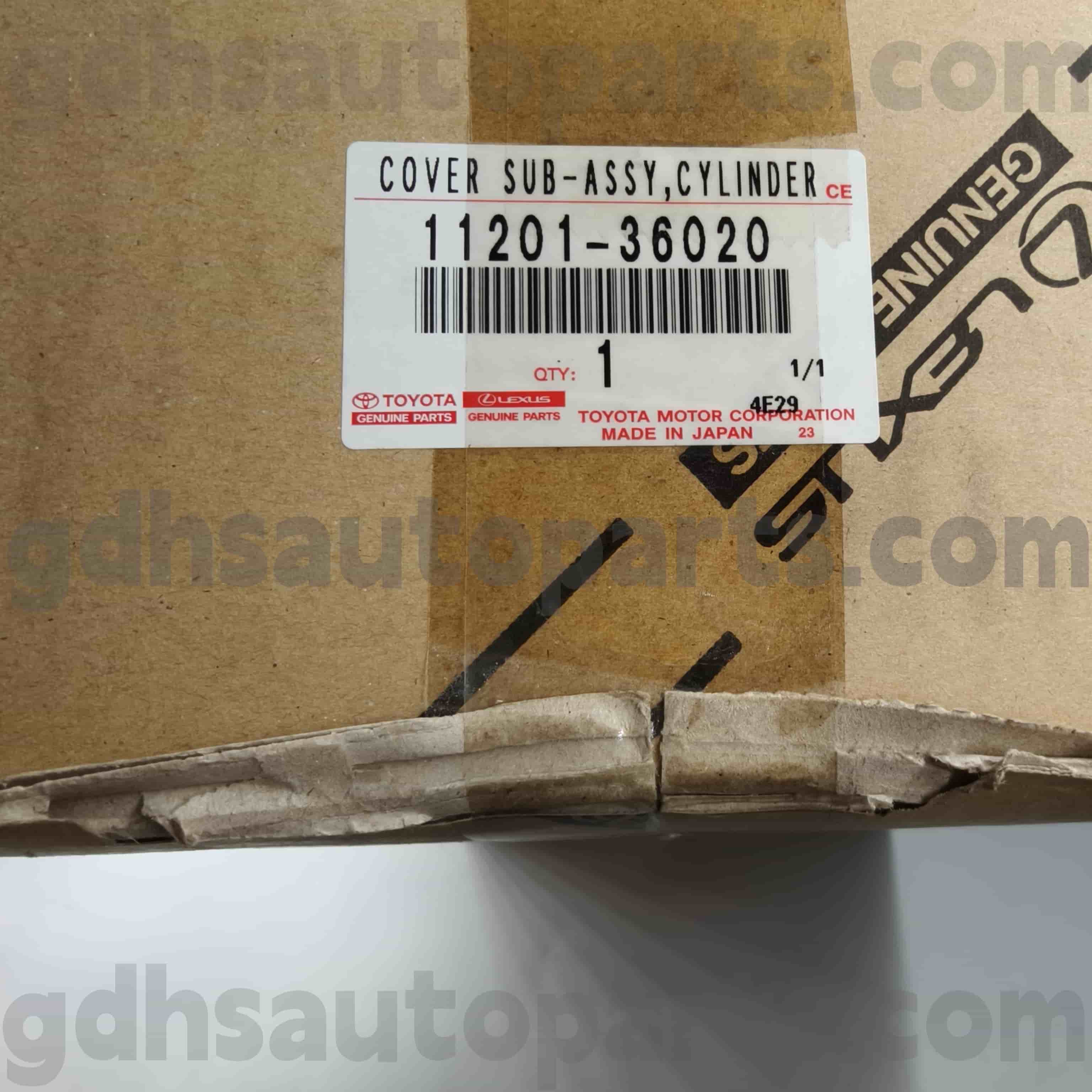 11201-36020 Toyota Genuine Parts Valve Tampa para Harrier/Hybrid, RAV4, Lexus ES350/300H Chassis No.Ayh30