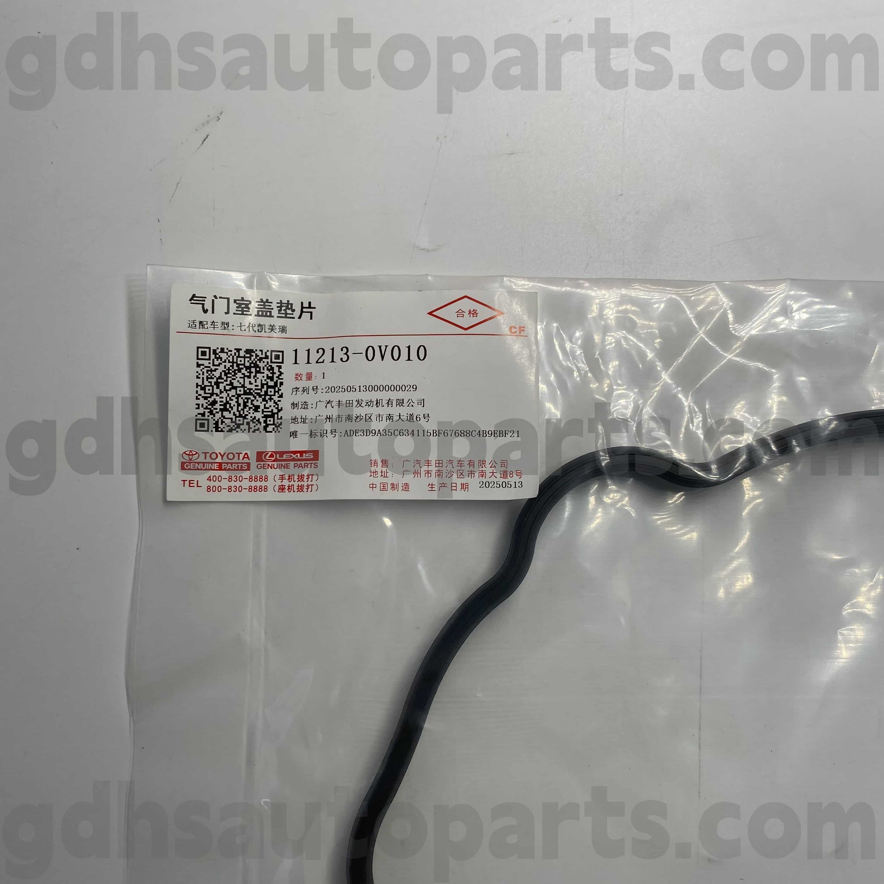 11213-0V010 Toyota Genuine Parts Tampa de válvula Anel de borracha para Camry/Hybrid ， Rav4 Chassis No.5arfe..asa44