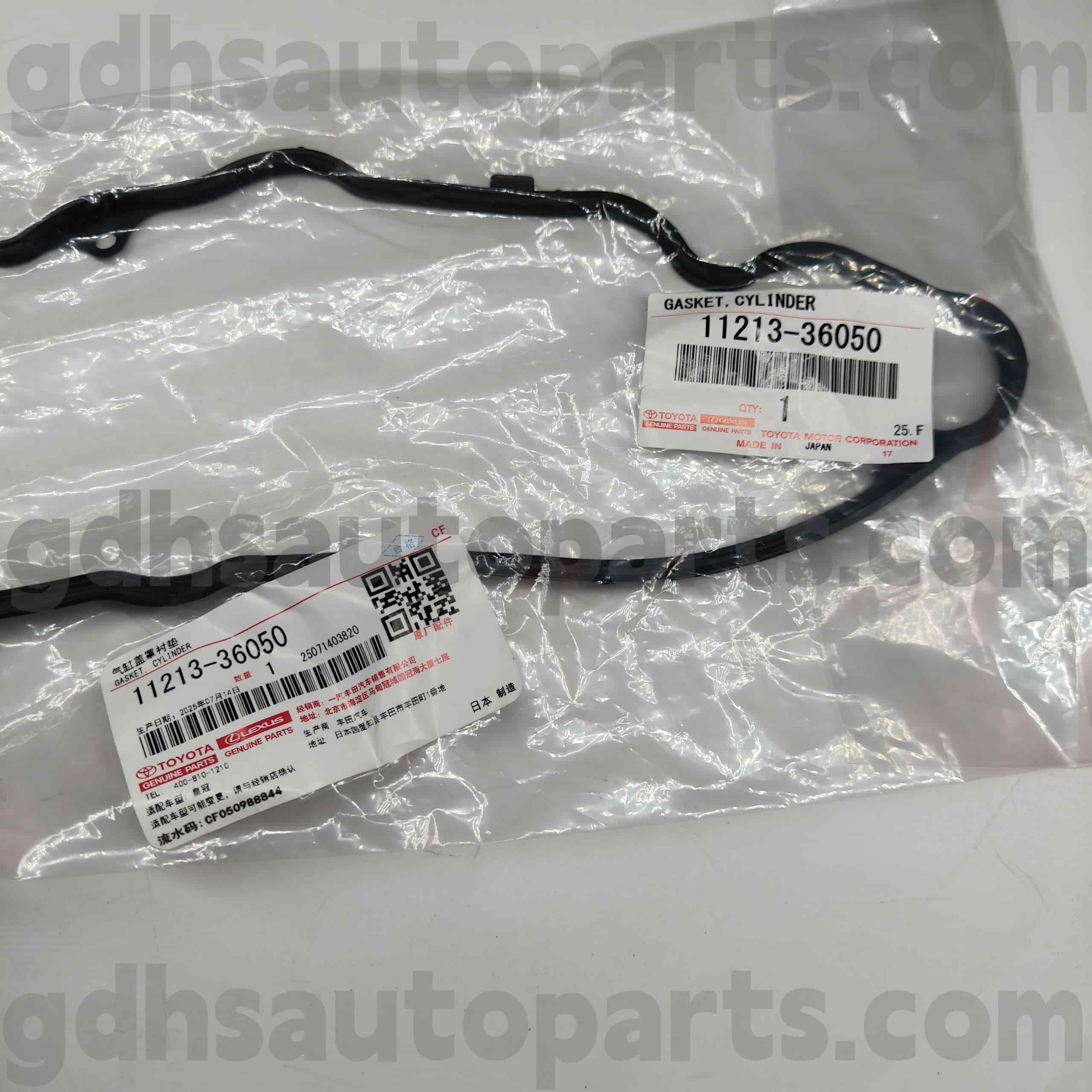 11213-36050 Junta de tampa de válvula de peças genuínas Toyota para HARRIER/HÍBRIDO, LEXUS IS SÉRIE Chassis NO.ASU55