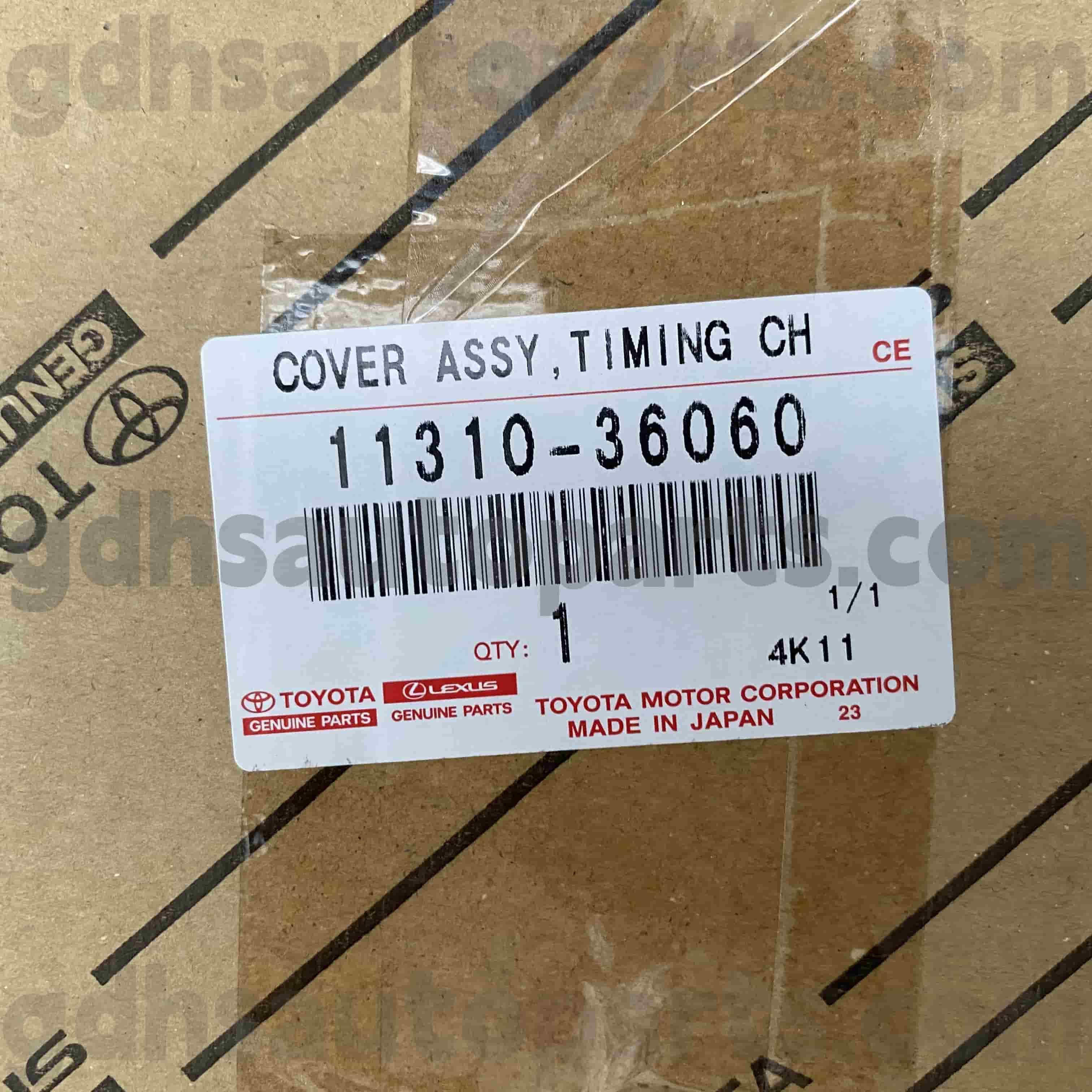 11310-36060 Tampa de distribuição de peças genuínas Toyota para HARRIER, chassi da SÉRIE LEXUS NX NO.8ARFTS..AGL2 #