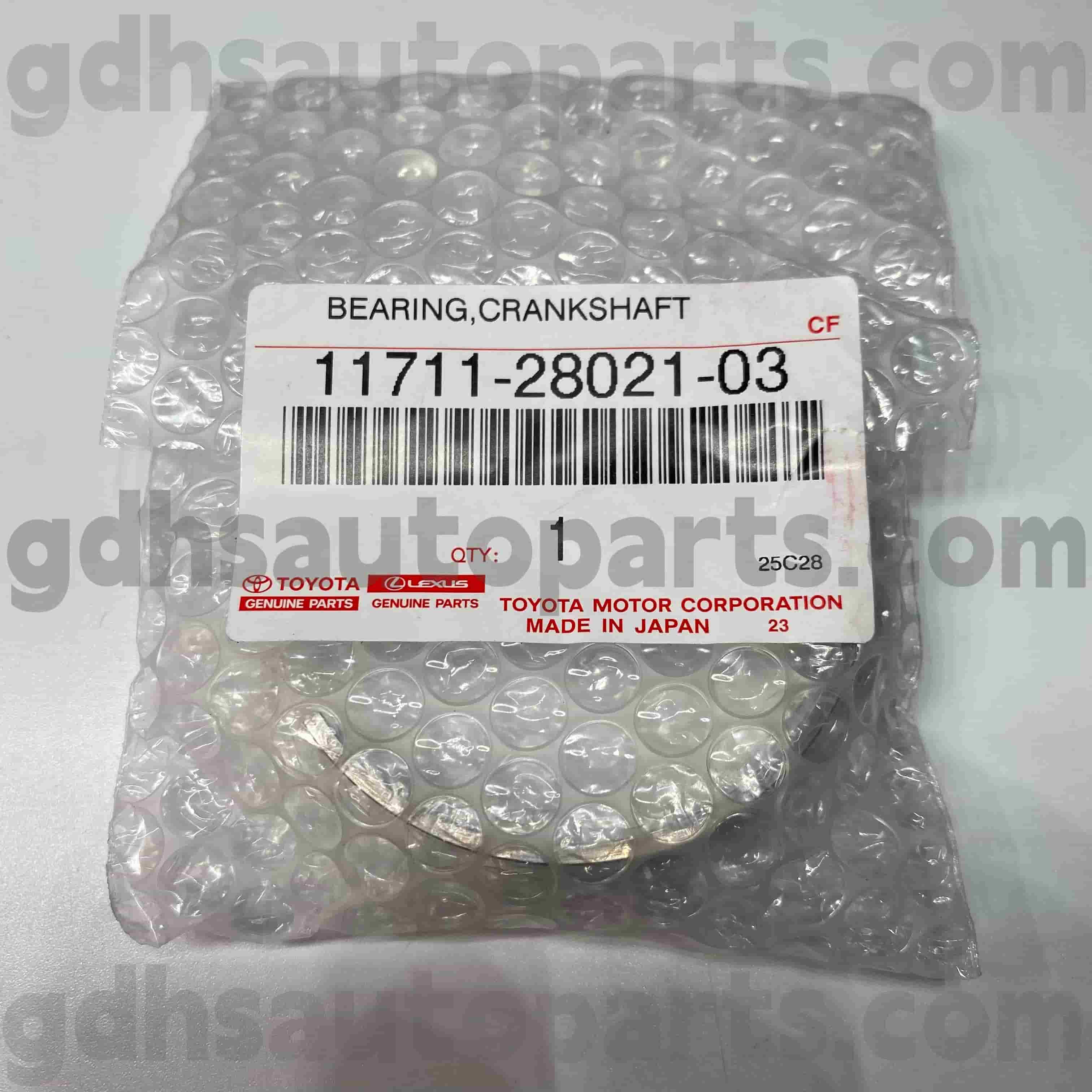 11711-28021-03 rolamento genuíno do virabrequim das peças de Toyota para HARRIER, CAMRY, chassi NO.ACV30 ACR30 do HARRIER