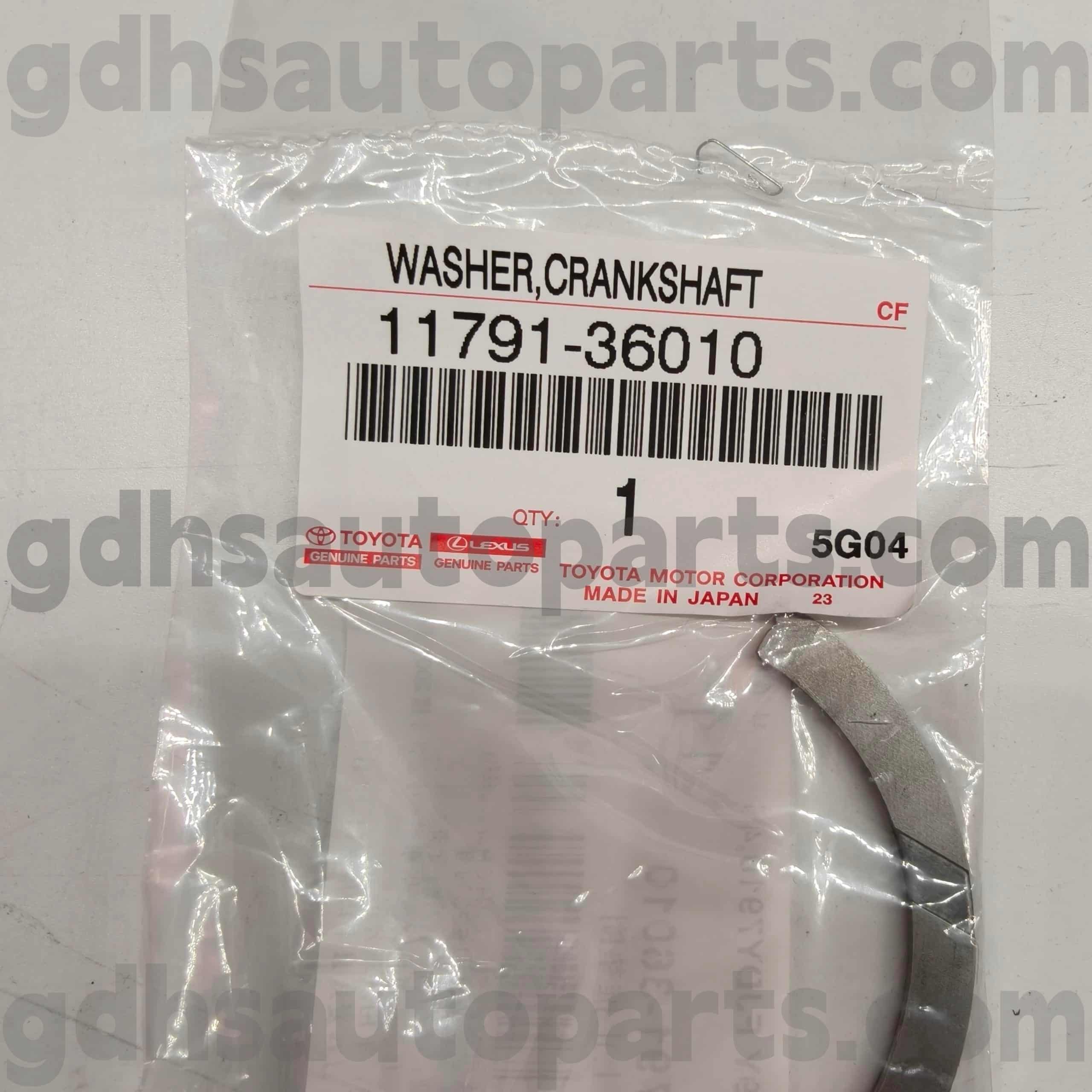 11791-36010 Rolamento de impulso do virabrequim de peças genuínas Toyota para HARRIER, VENZA, chassi ALPHARD NO.2ARFE ASV40 JPP