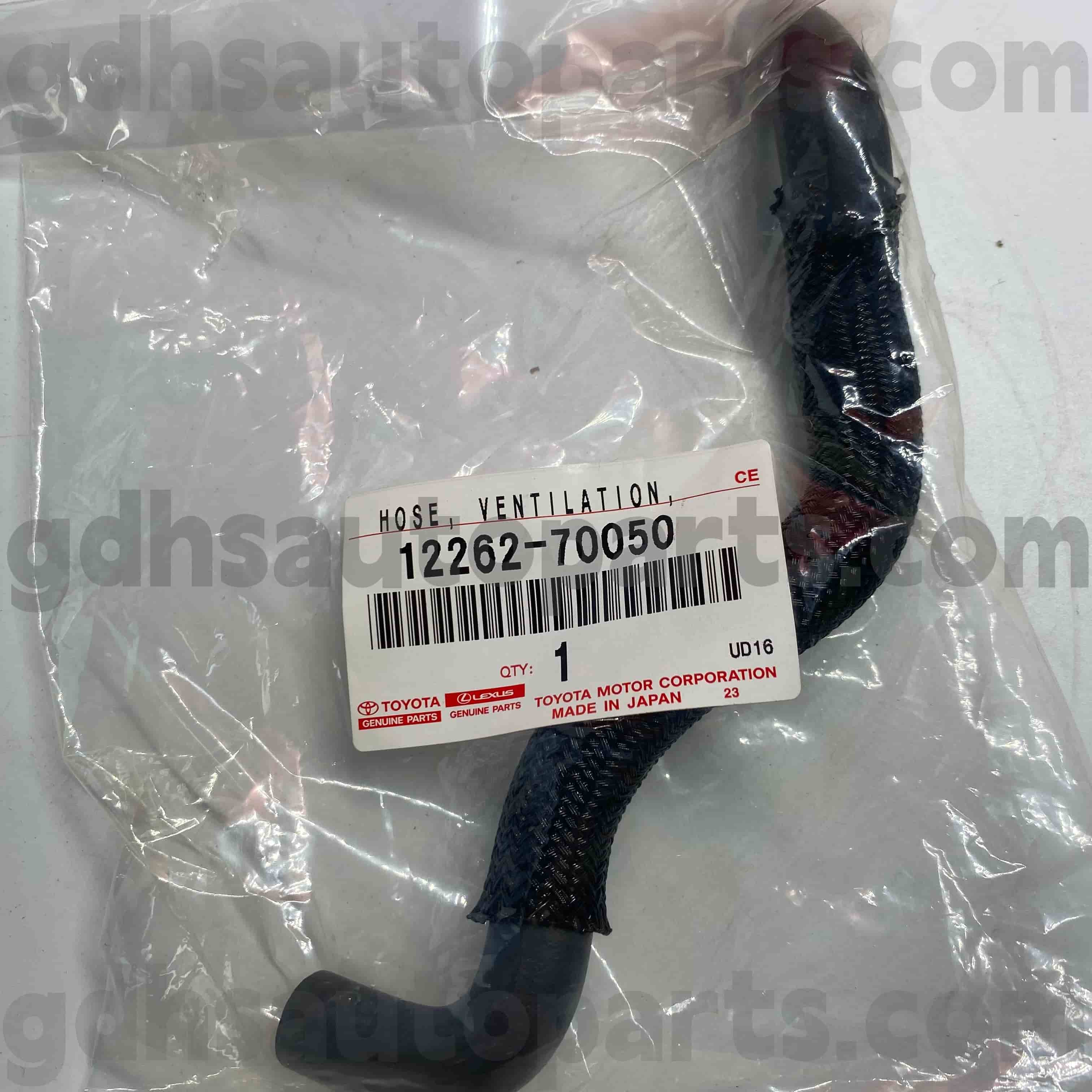 12262-70050 Válvula PCV de peças genuínas Toyota para CRESTA, CROWN COMFORT, LEXUS IS200/300 Chassis NO.1GFE..GX11#..GD,IR