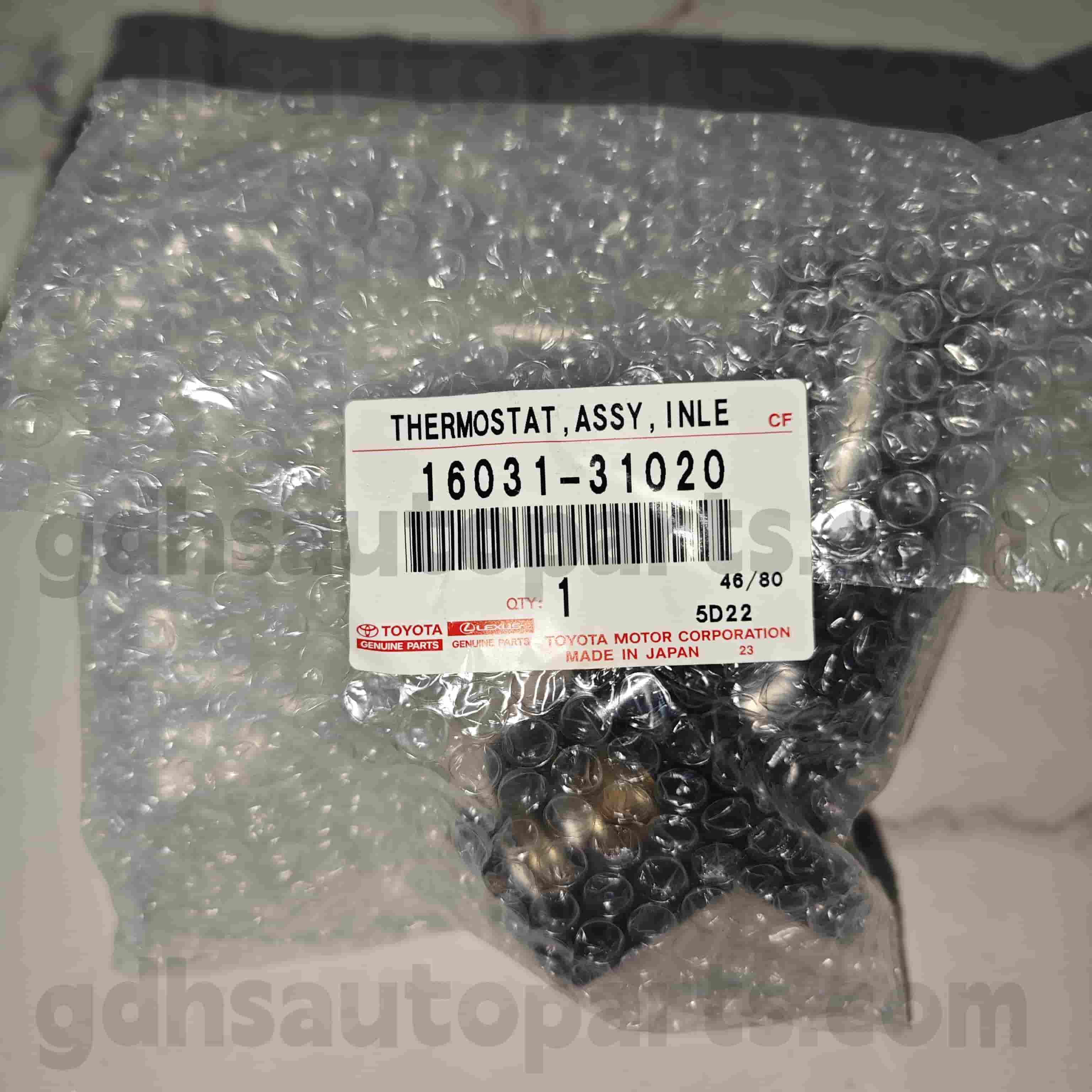 16031-31020 Termostato de peças genuínas Toyota para Lexus GS30/35/43/460 、 CHASSIS COROW/HYBRID NO. 3GRFE..GRS202