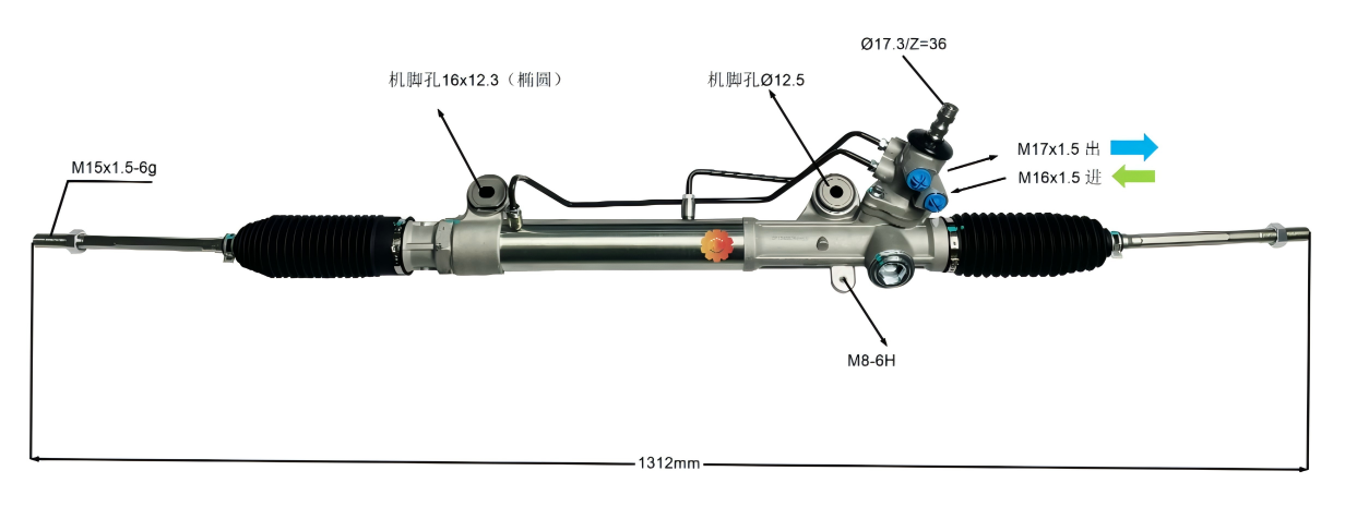 Engrenagem de direção 44200-0K020 automotivo