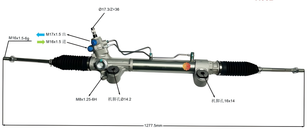Engrenagem de direção 44200-0k721 automotivo