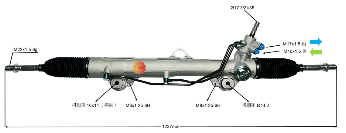 44200-60170 Engrenagem de direção automotiva