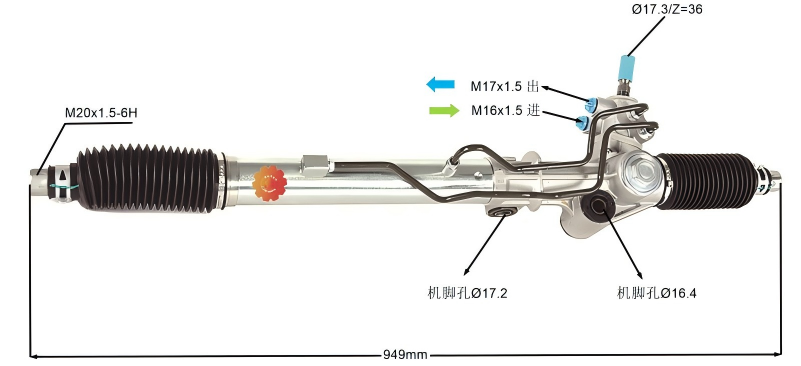 44250-60012 Engrenagem de direção automotiva