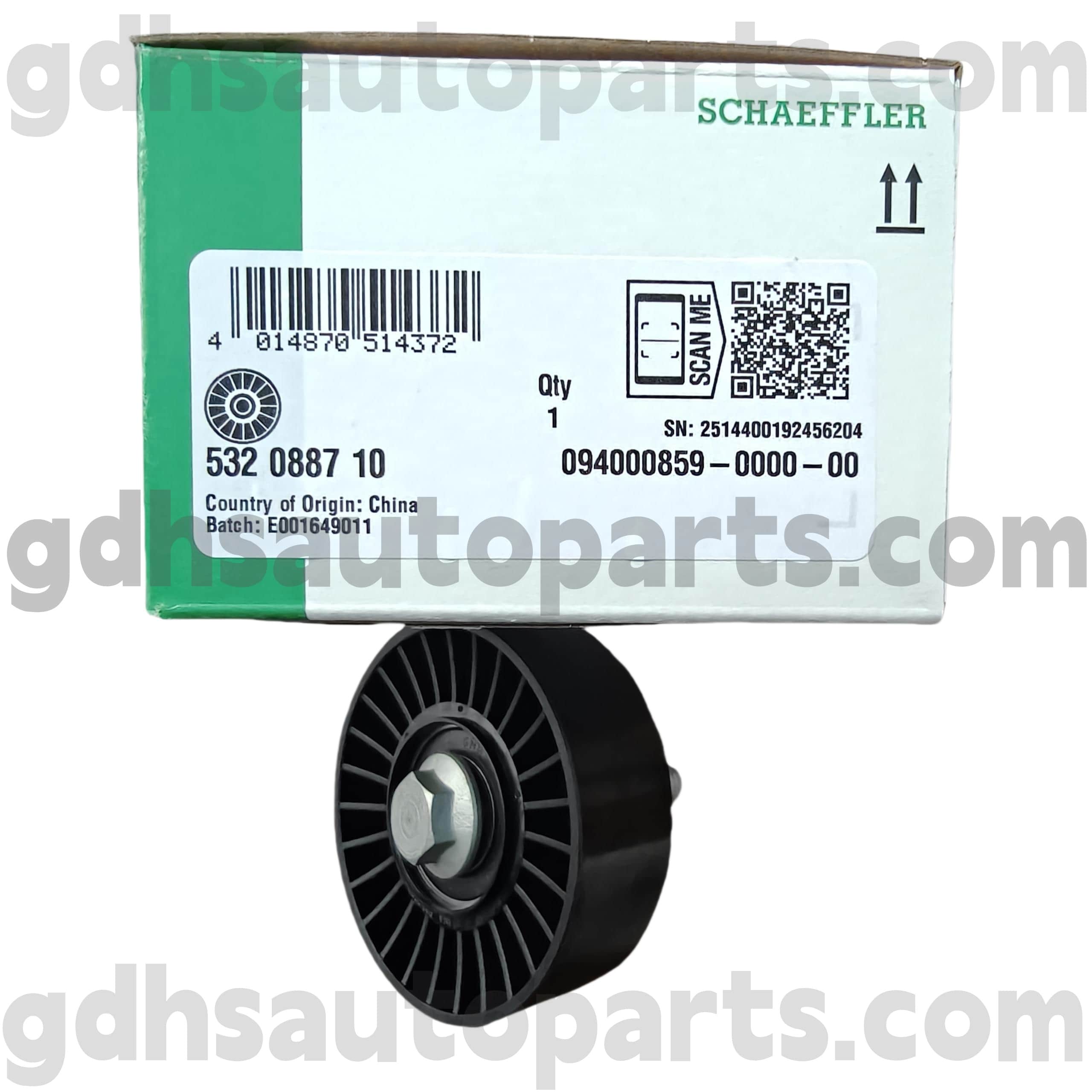5320887100 SCHAEFFLER INA Polia de correia de tempo para Range Rover Velar, New Range Rover Evoque, Range Rover Evoque OE No.LR071758