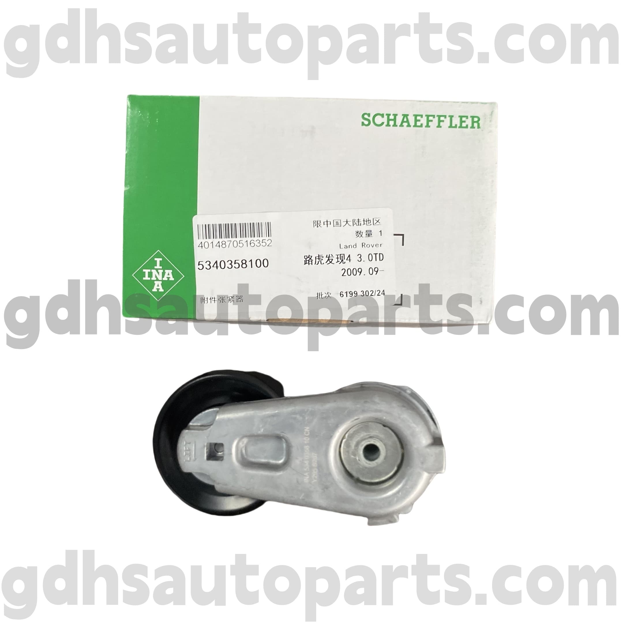 5340358100 SCHAEFFLER INA TENSOR DE CINTAGEM DO RANGE PARA RANGE RANGE RANGE ROVER, Land Rover Discovery 3, Land Rover Discovery 4 OE no. LR016140