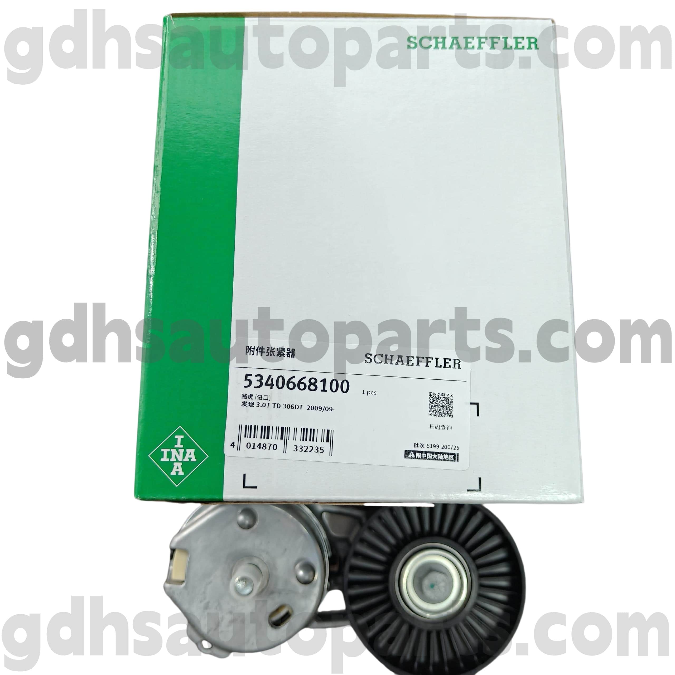 5340668100 SCHAEFFLER INA TENSOR DE CINTAGEM DE DIVERSÃO PARA RANGE RANGE RANGE, RANGE RANGE ROVER SPORT, Land Rover Discovery 4 OE no. LR035493