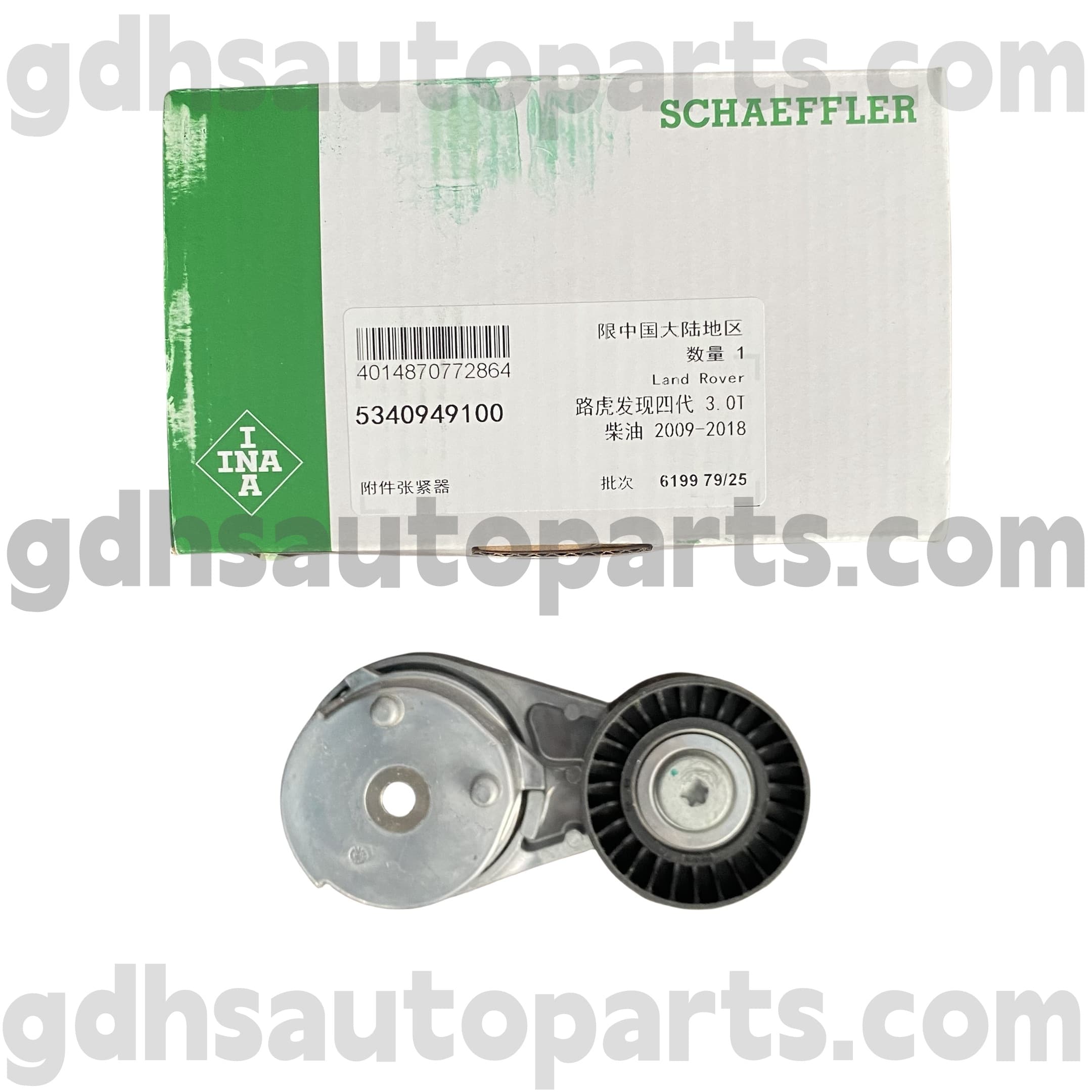 5340949100 SCHAEFFLER INA TENSOR DE CINTOLA PARA RANGE RANGE RANGE, RANGE RANGE ROVER SPORT, Land Rover Discovery 4 OE No.LR079293