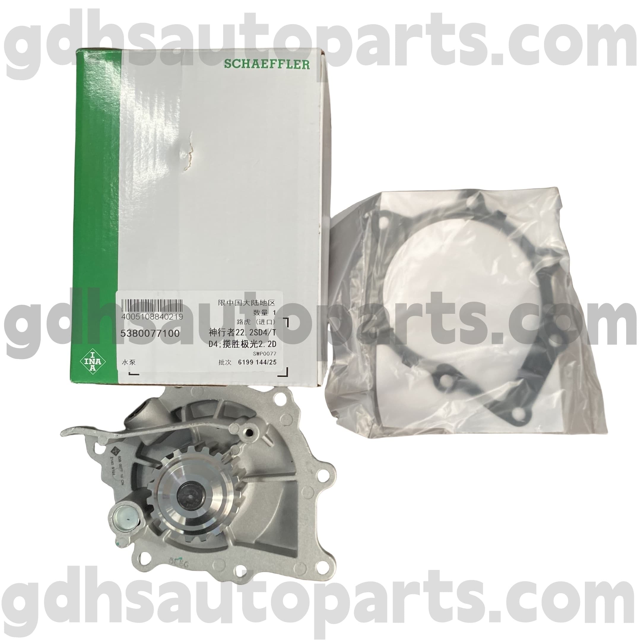 5380077100 Schaeffler Ina Bomba de água para Range Rover Evoque, Land Rover Freelander 2 OE no. LR011694