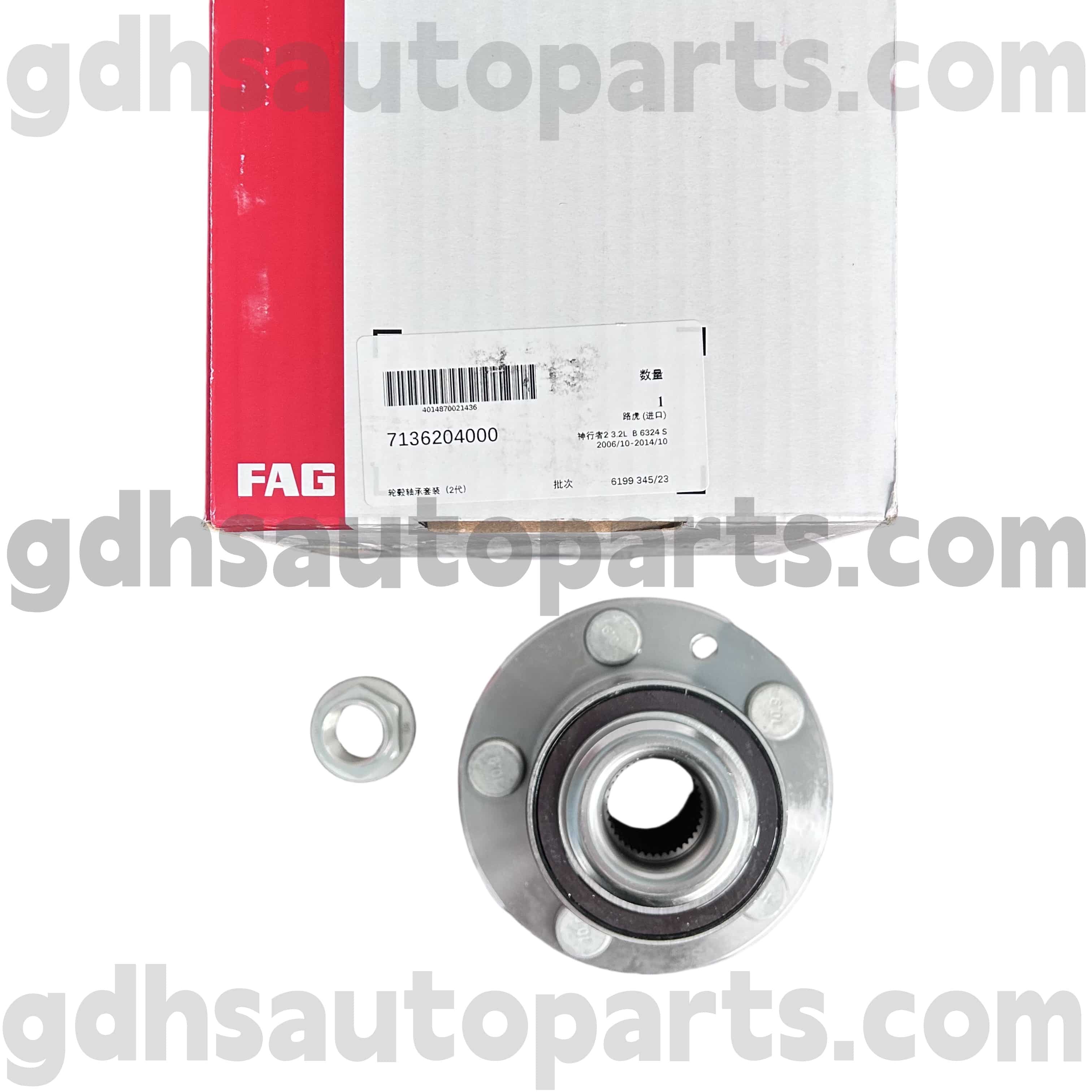 7136204000 schaeffler rolamento cubo da roda dianteira FAG Para o Land Rover Freelander 2 OE no. LR003157