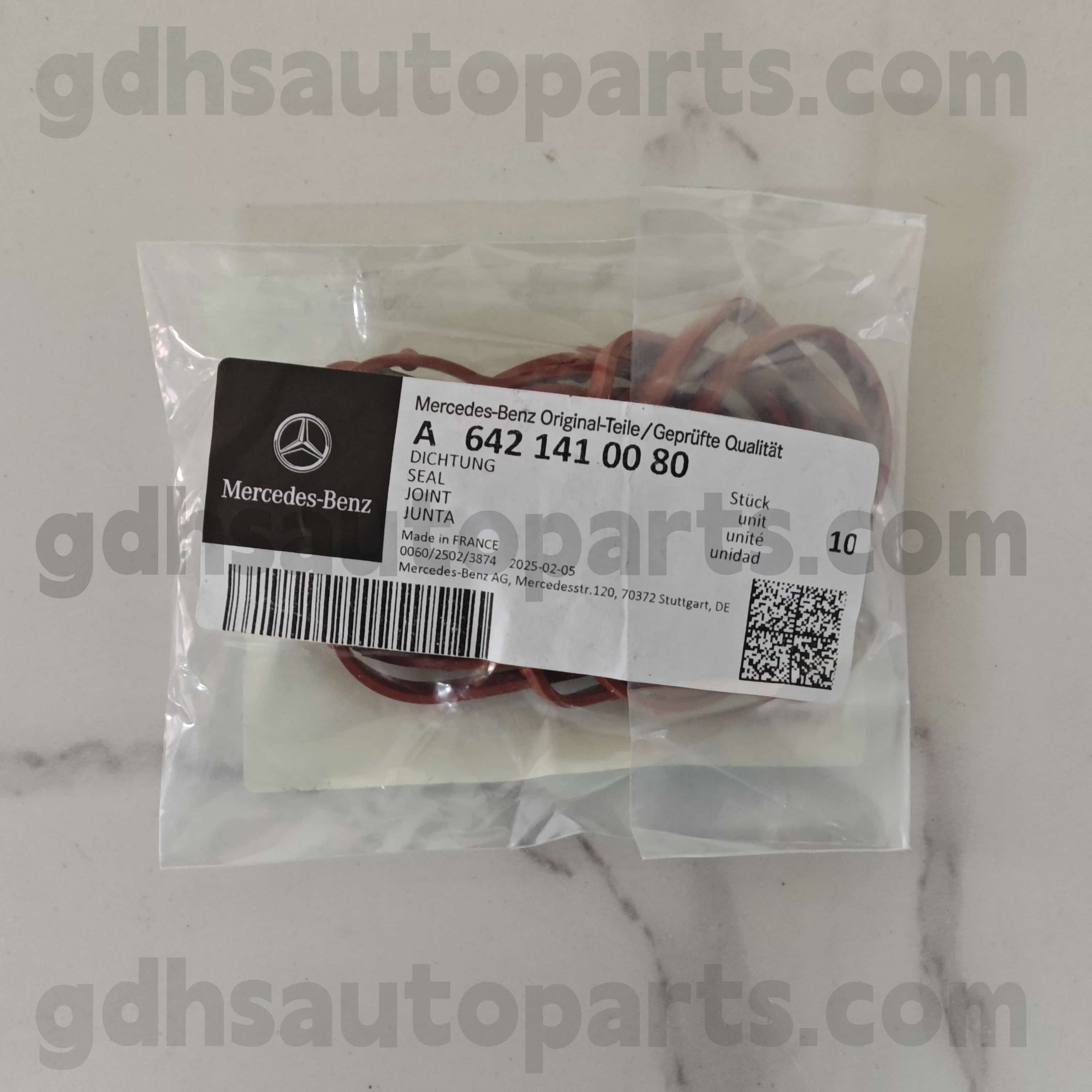 A 642 14100 80 Mercedes-Benz Genuine Parts O-ring para 642855 OM642 ， 642890 OM642，642820 642，642868 OM642 °642887 OM642