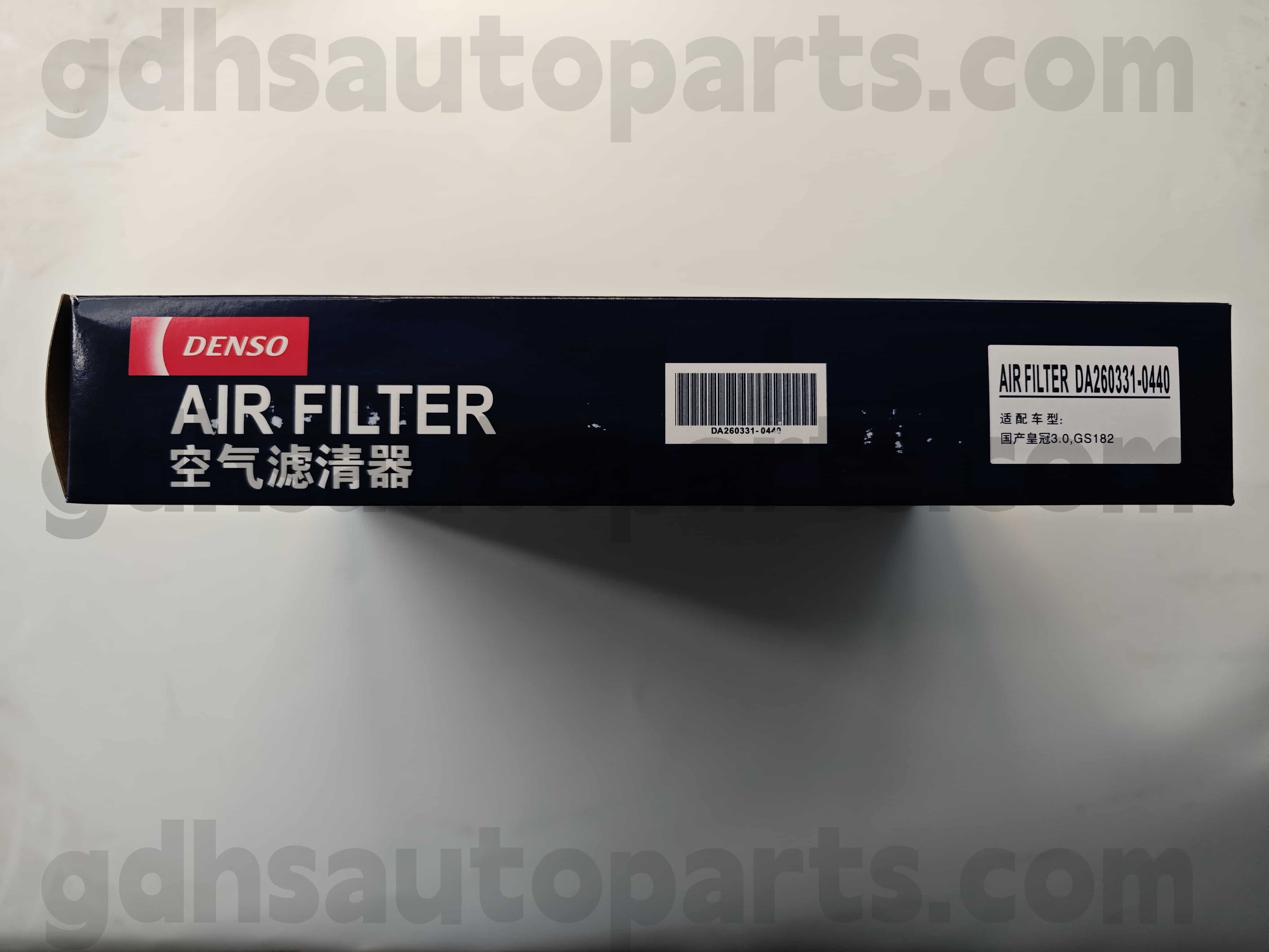 DA260331-0440 Filtro de ar de peças genuínas Toyota para chassi da coroa no. 3GRFE, 5GRFE..GRS18# OE NO. 17801-0P020