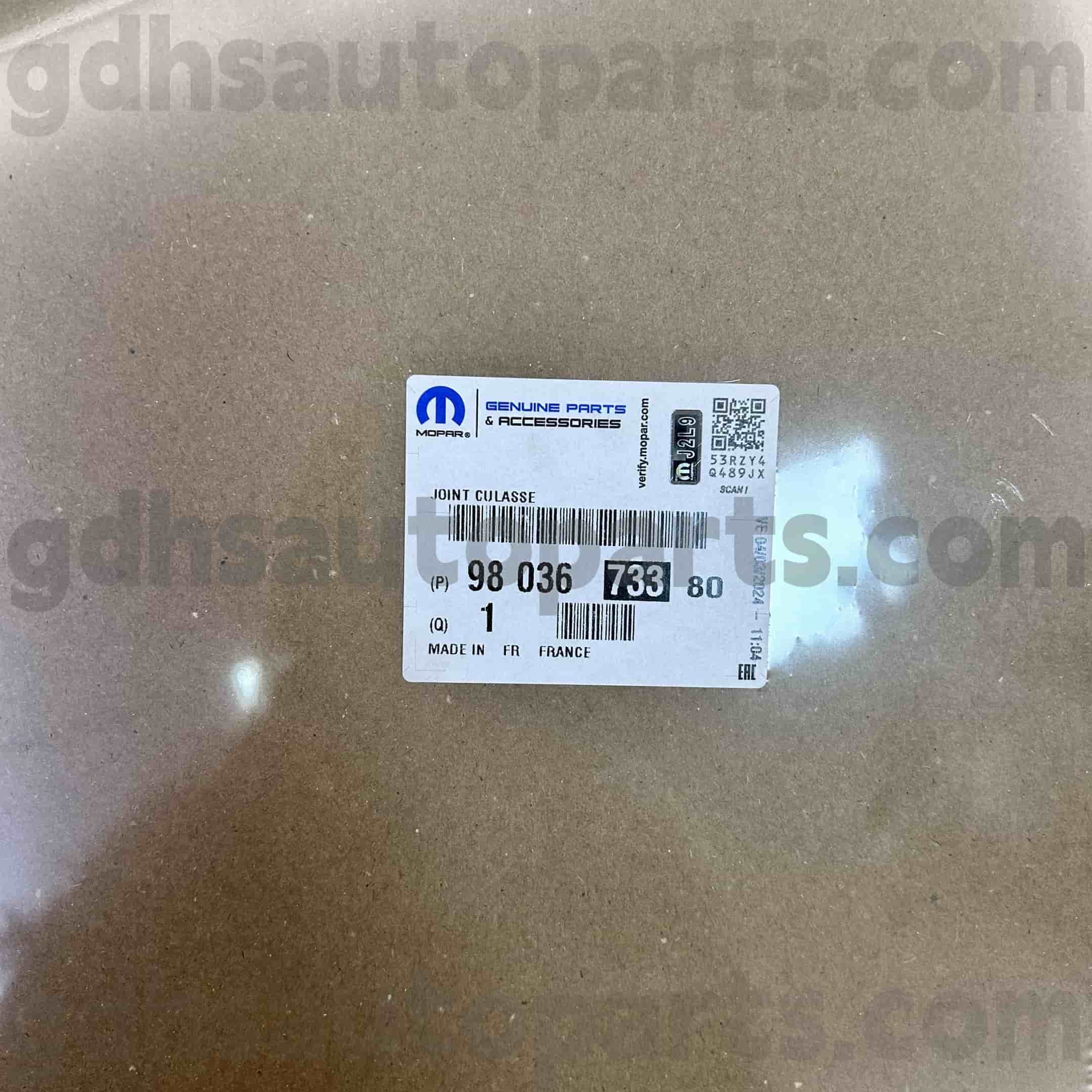 Junta da cabeça do cilindro Mopar para Peugeot 607 5008 OE.NO 9803673380