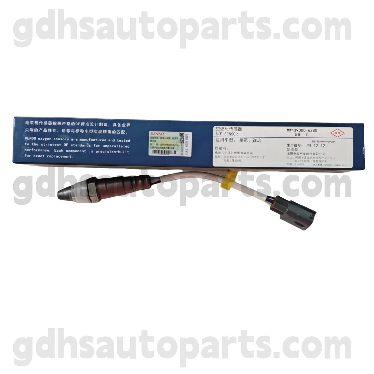 MW439000-6280 Toyota Partes genuínas Sensor de oxigênio frontal para o chassi da coroa 、 Crown no. Grs218 oe no. 89467-0P010